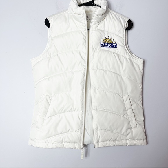 Lands’ End Ivory/Off White Puffer Vest Size Small 6-8 - Picture 7 of 9